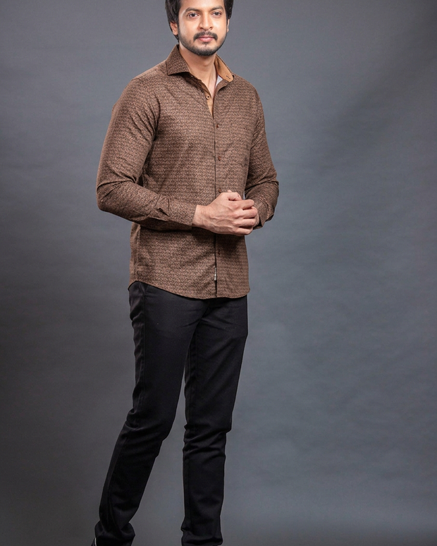 Fawn Checkered Shirt