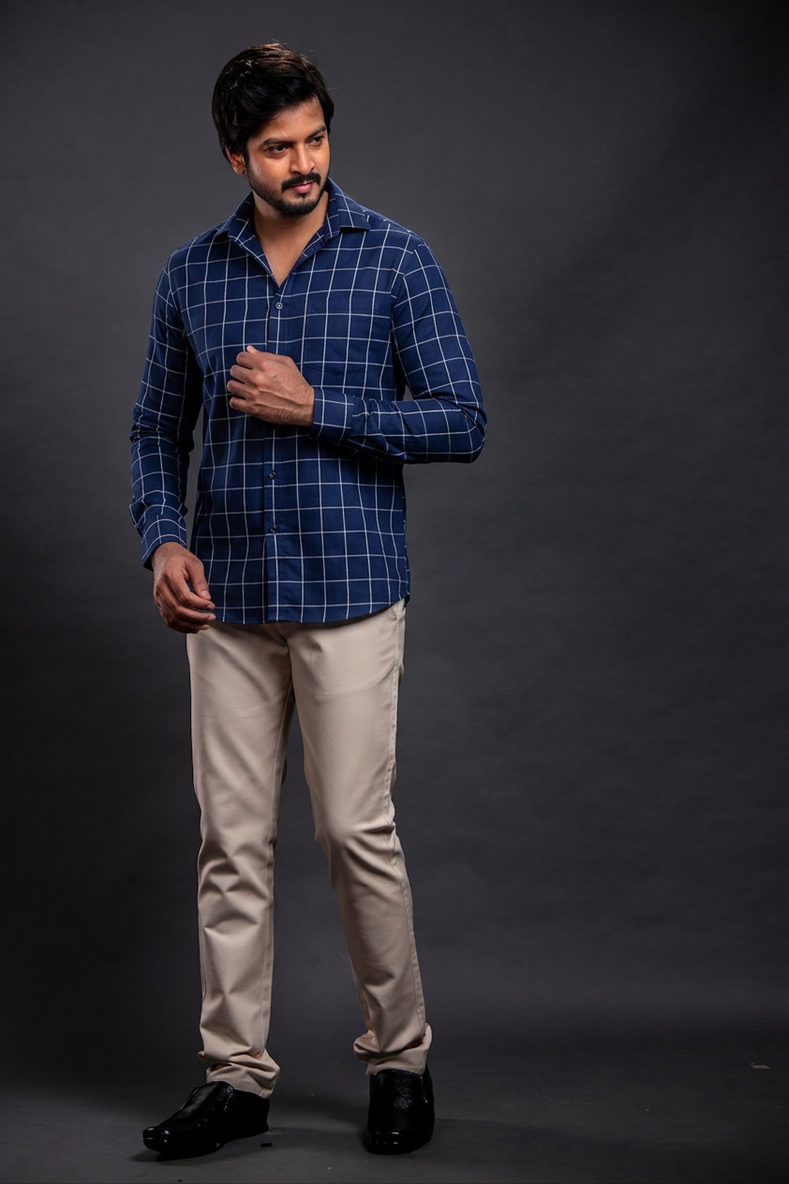 White Checkered Shirt