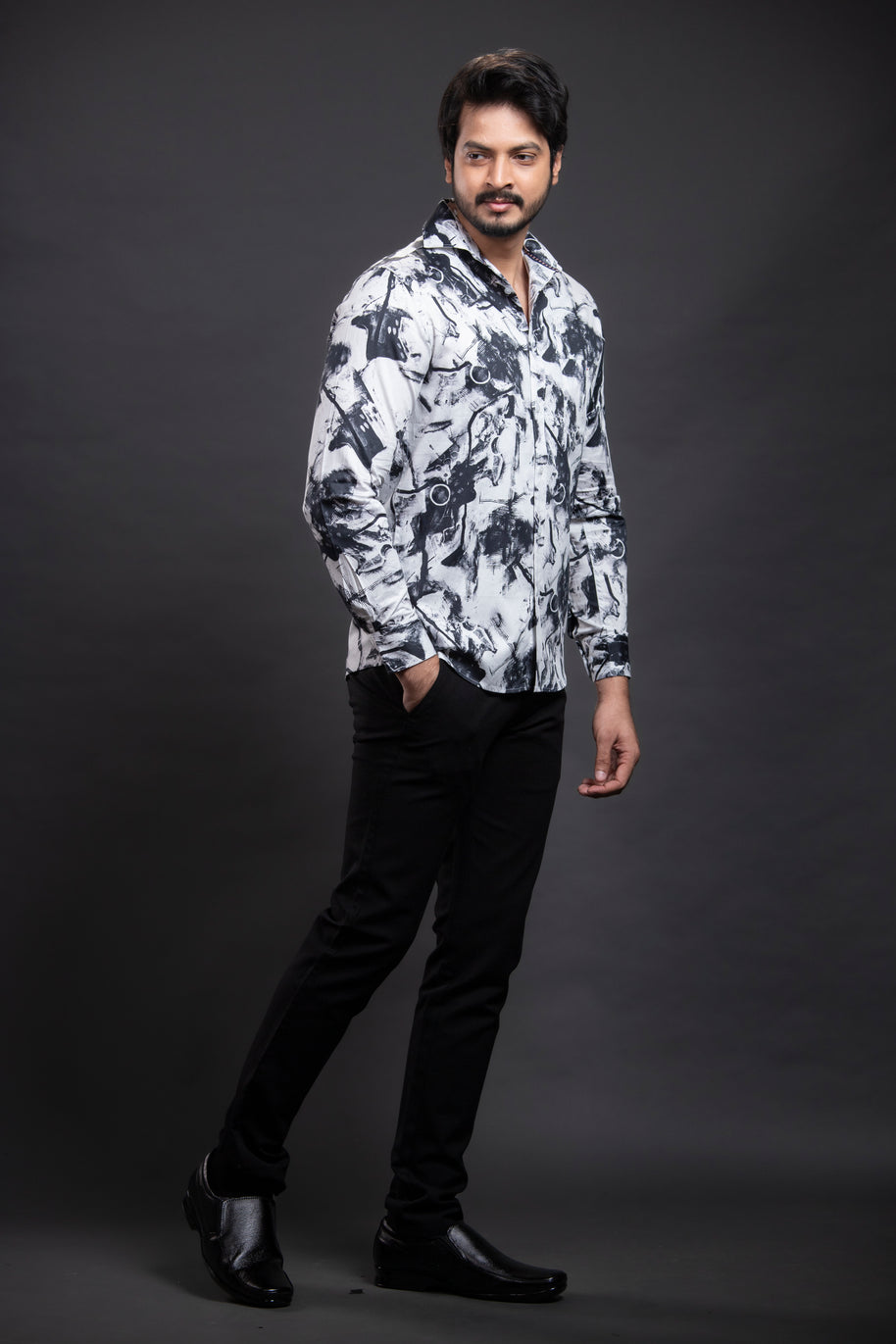 Black Printed Shirt