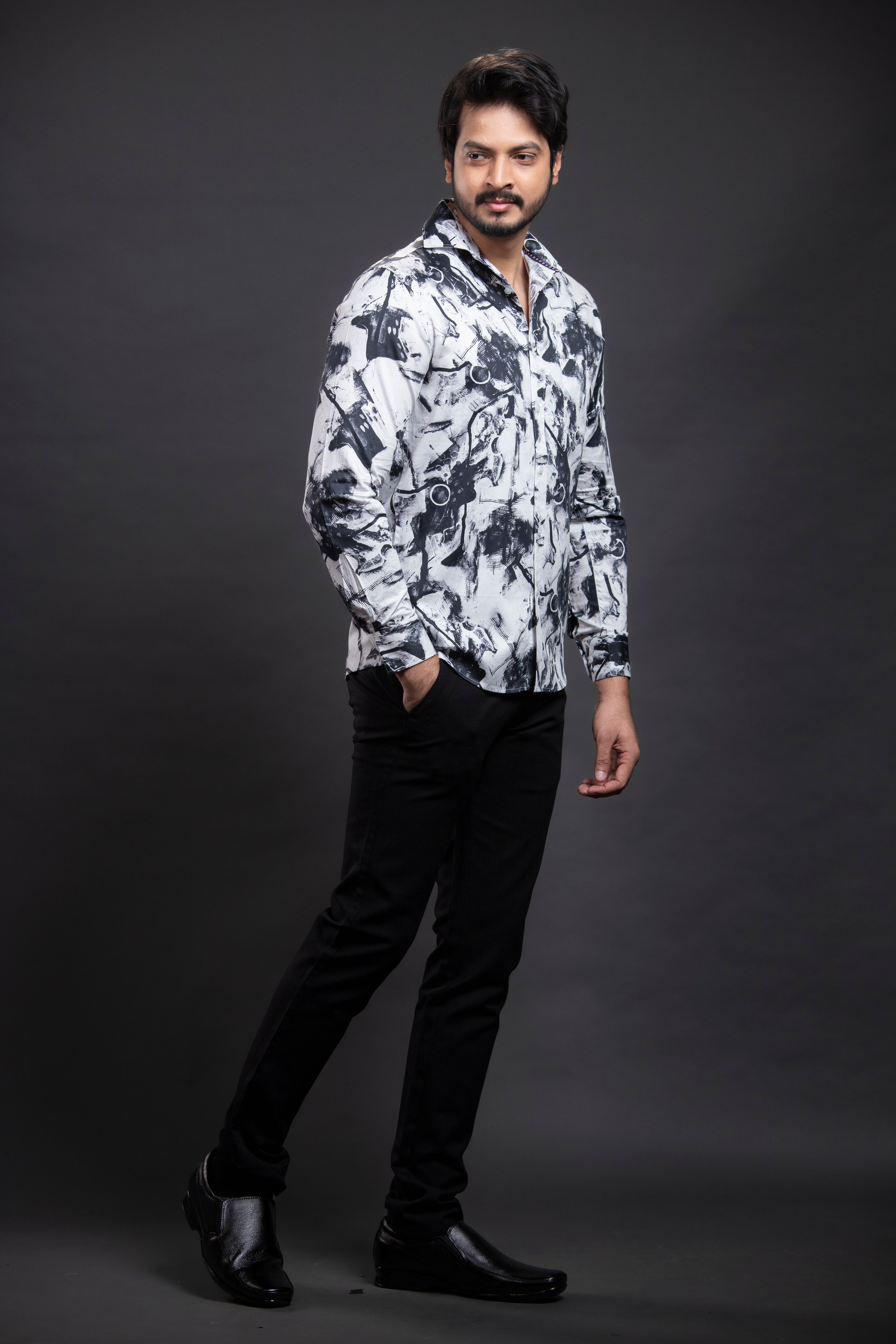 Black Printed Shirt