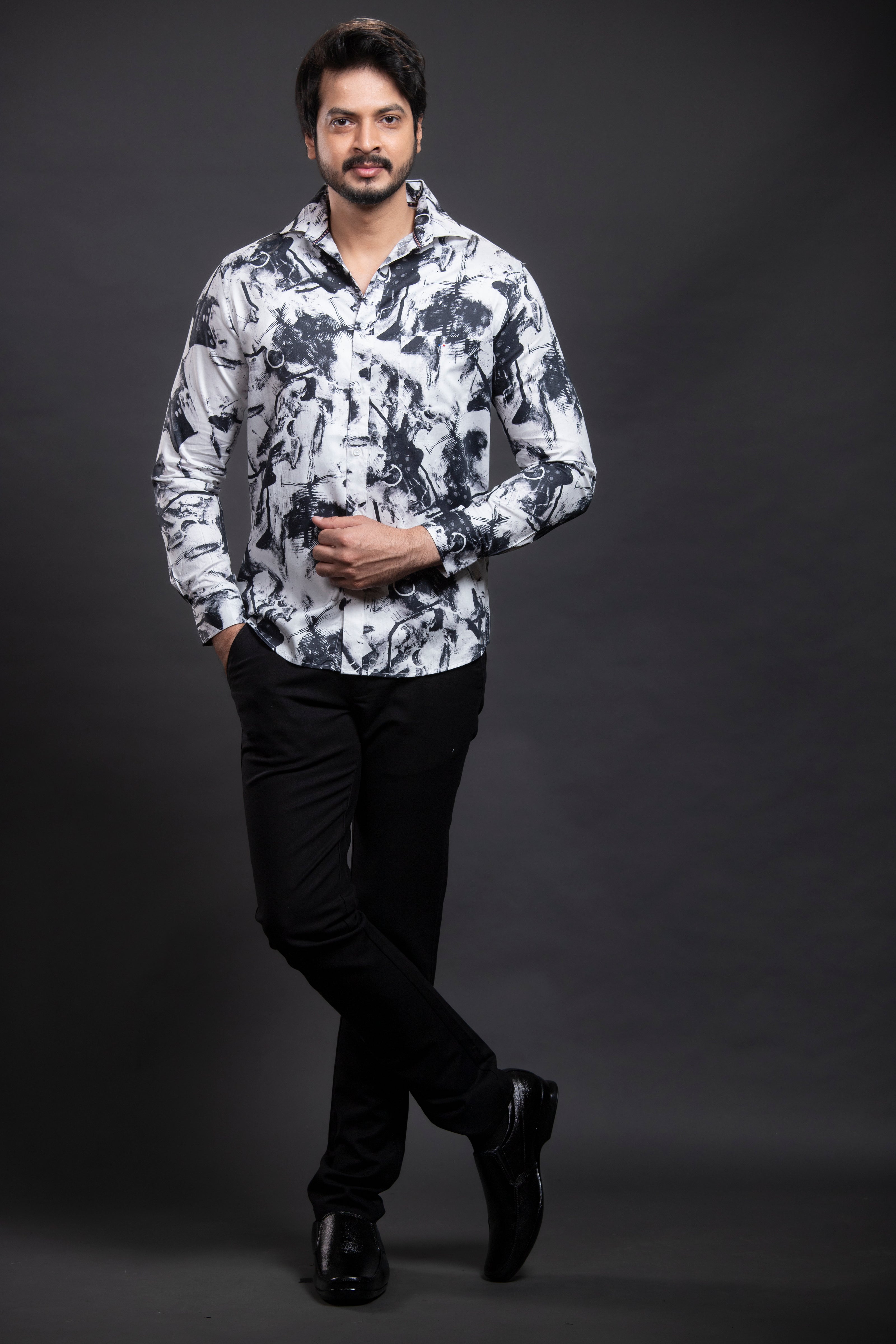 Black Printed Shirt