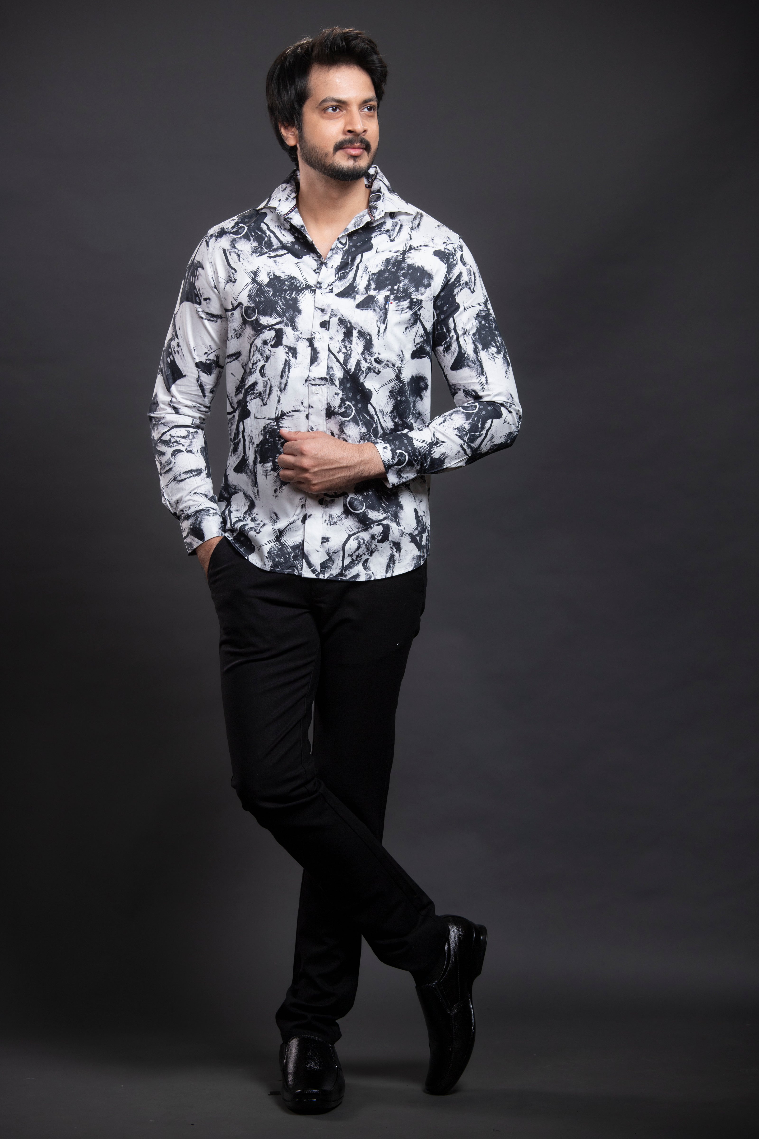 Black Printed Shirt
