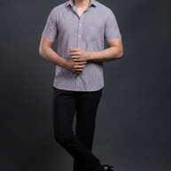 Brown Checkered Shirt