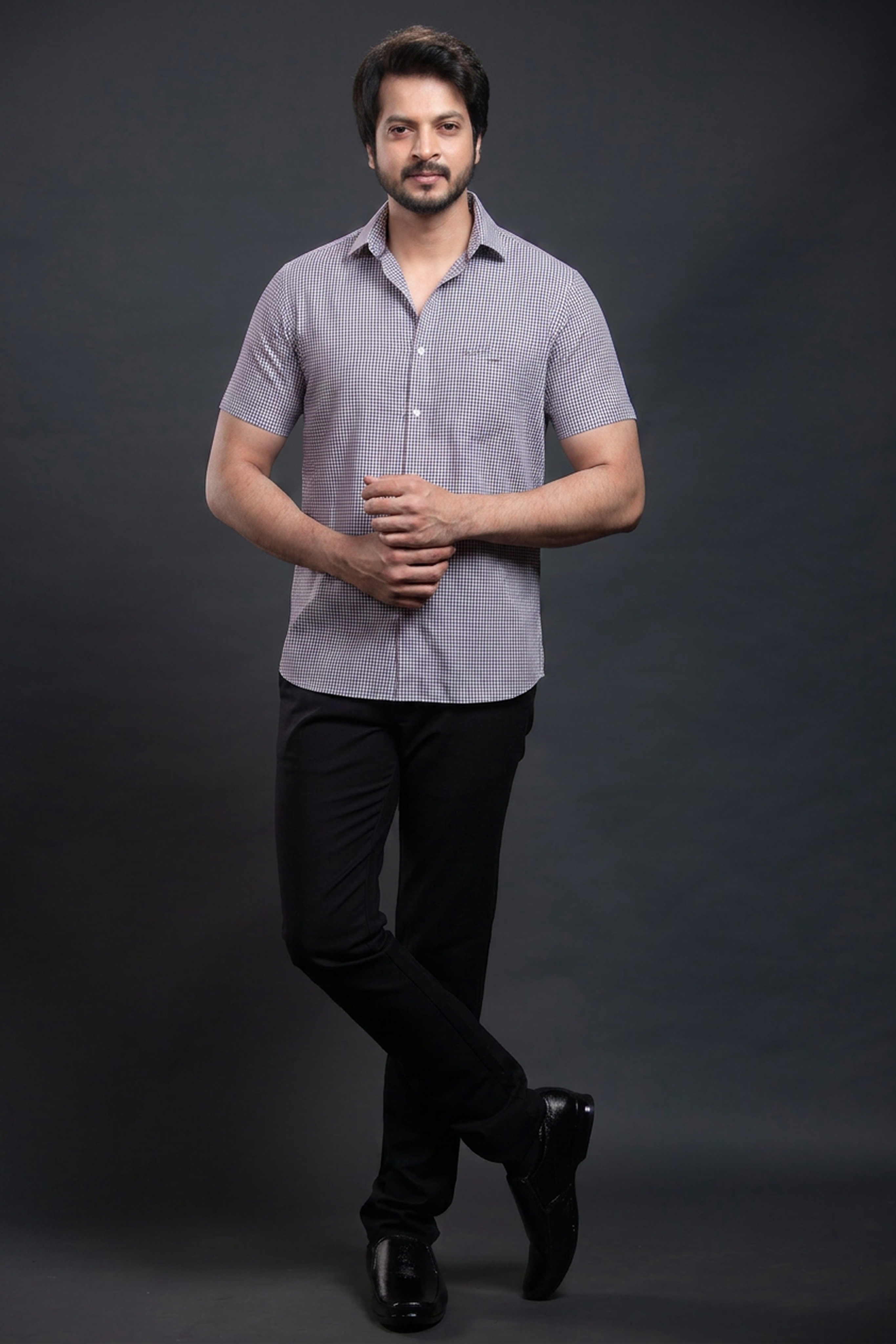 Brown Checkered Shirt