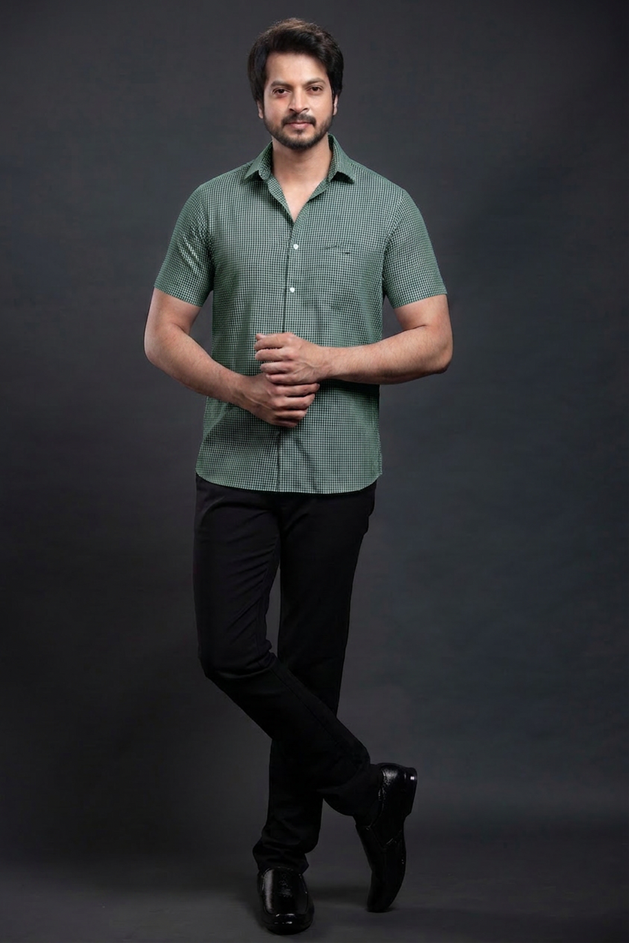 Brown Checkered Shirt
