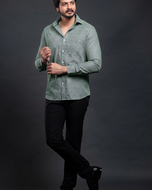 Brown Checkered Shirt