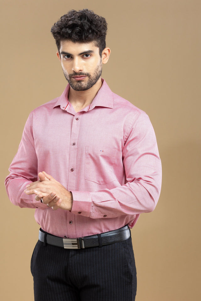 Blush Pink Classic Solid Shirt