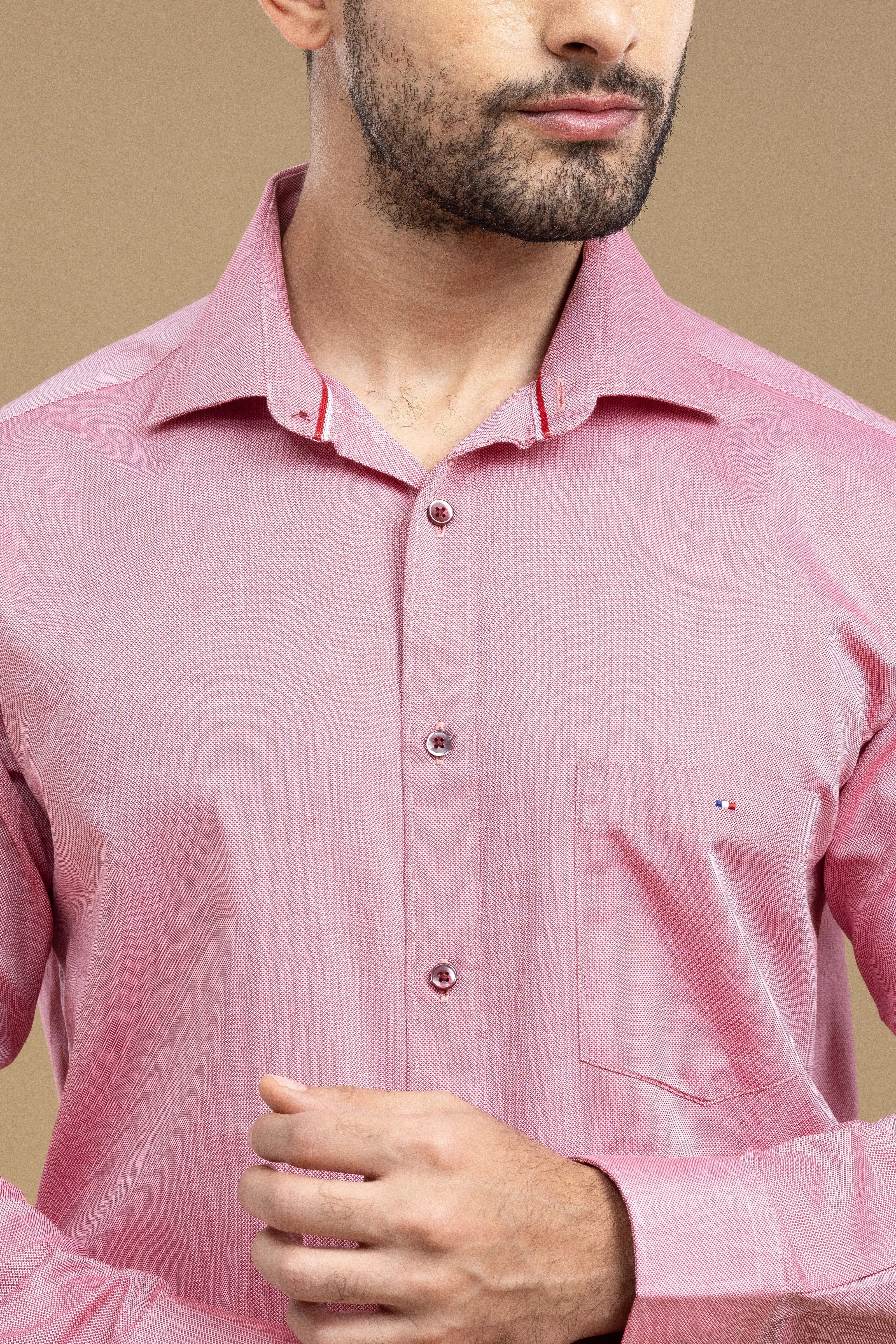 Blush Pink Classic Solid Shirt
