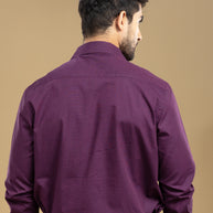 Violet Classic Solid Shirt