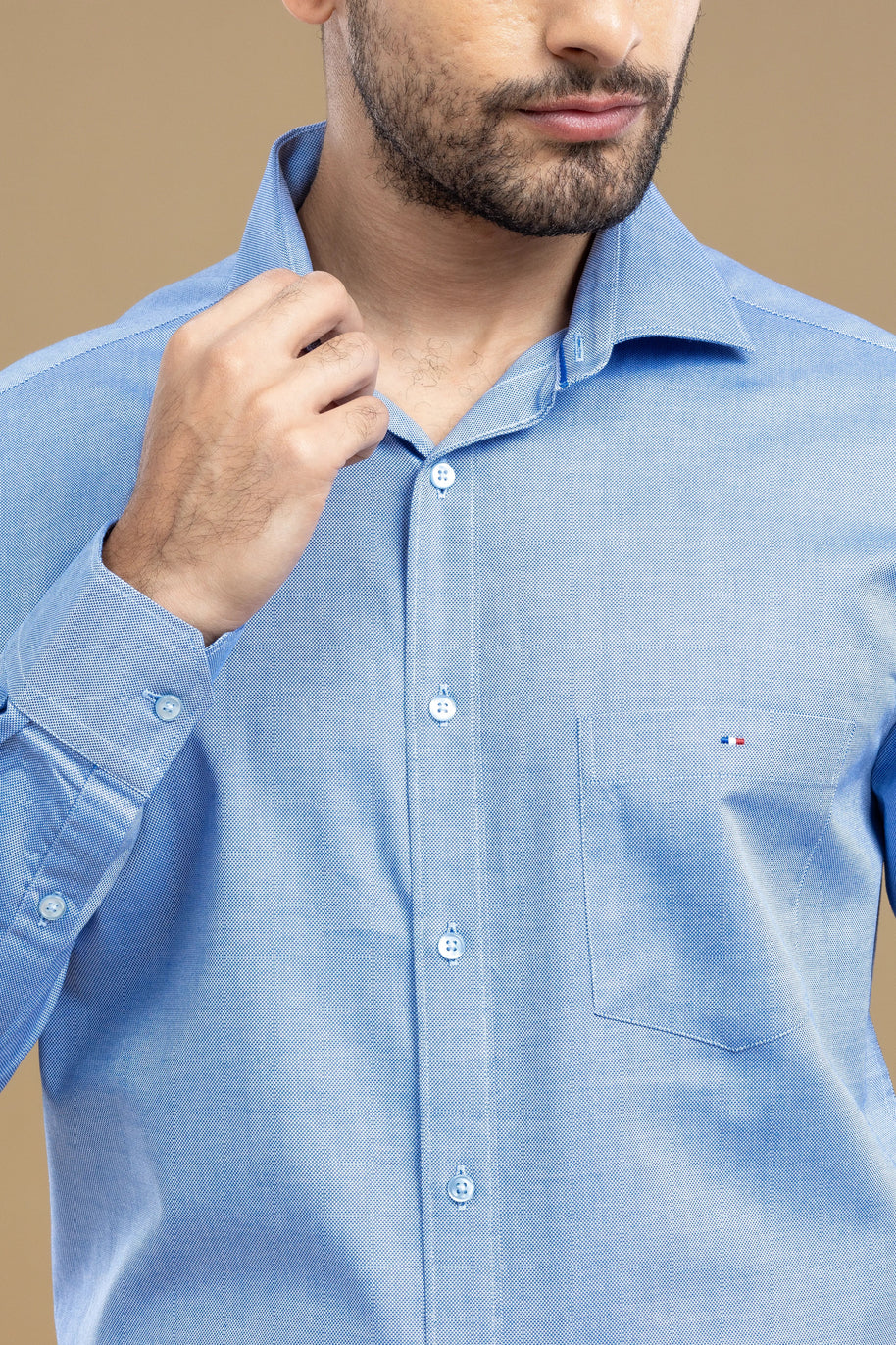 Mist Blue Classic Solid Shirt