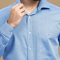 Mist Blue Classic Solid Shirt