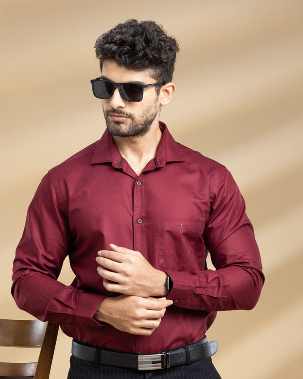 Deep Cherry Classic Solid Shirt