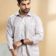 Light Pink Abstract Printed Shirt