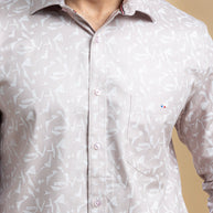 Light Pink Abstract Printed Shirt