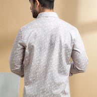 Light Pink Abstract Printed Shirt