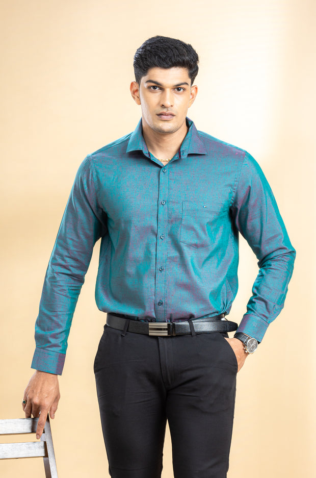 Teal Classic Solid Shirt