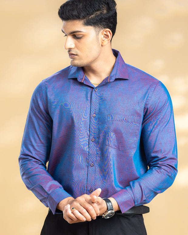 Purple Classic Solid Shirt