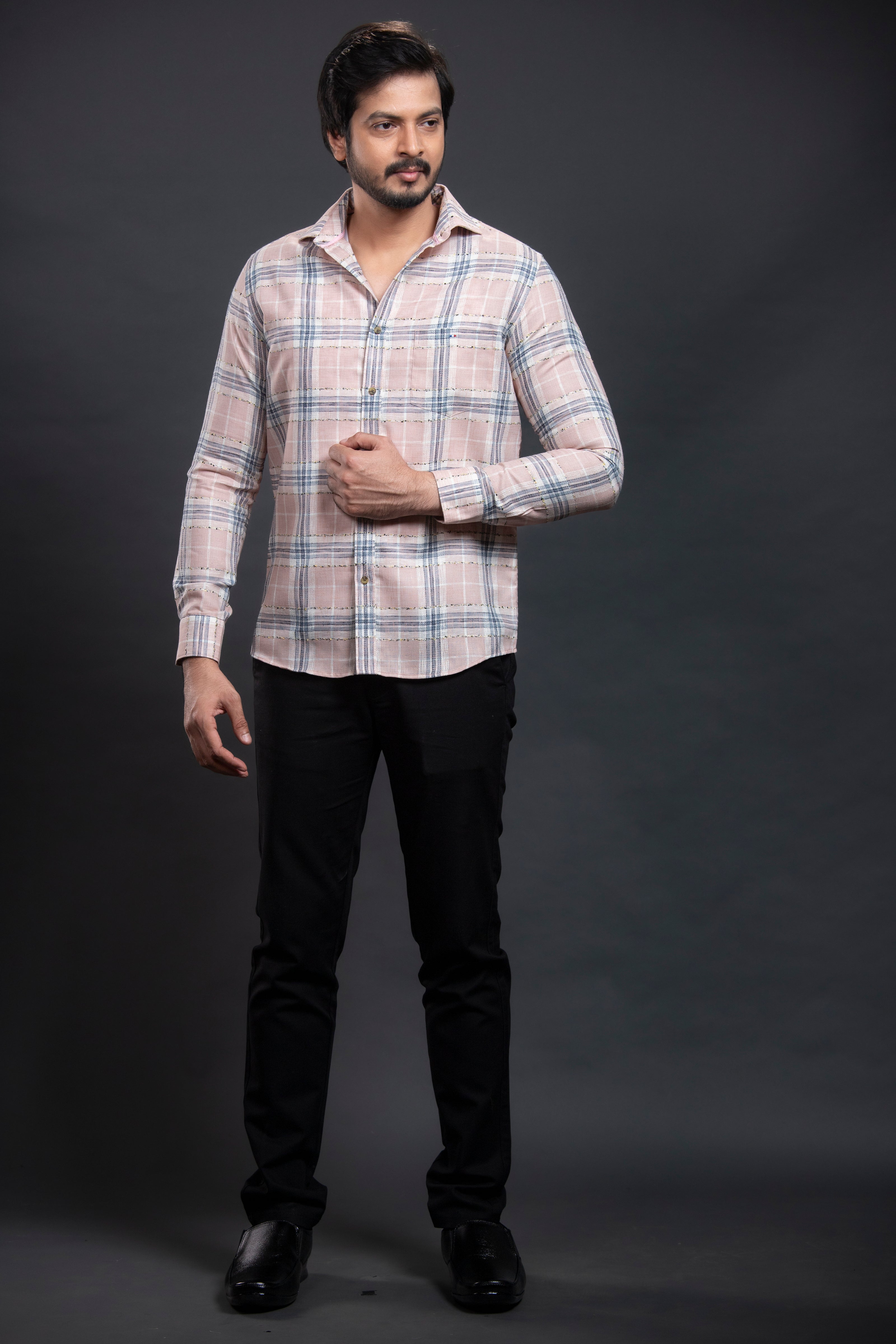 Pink Checkered Shirt