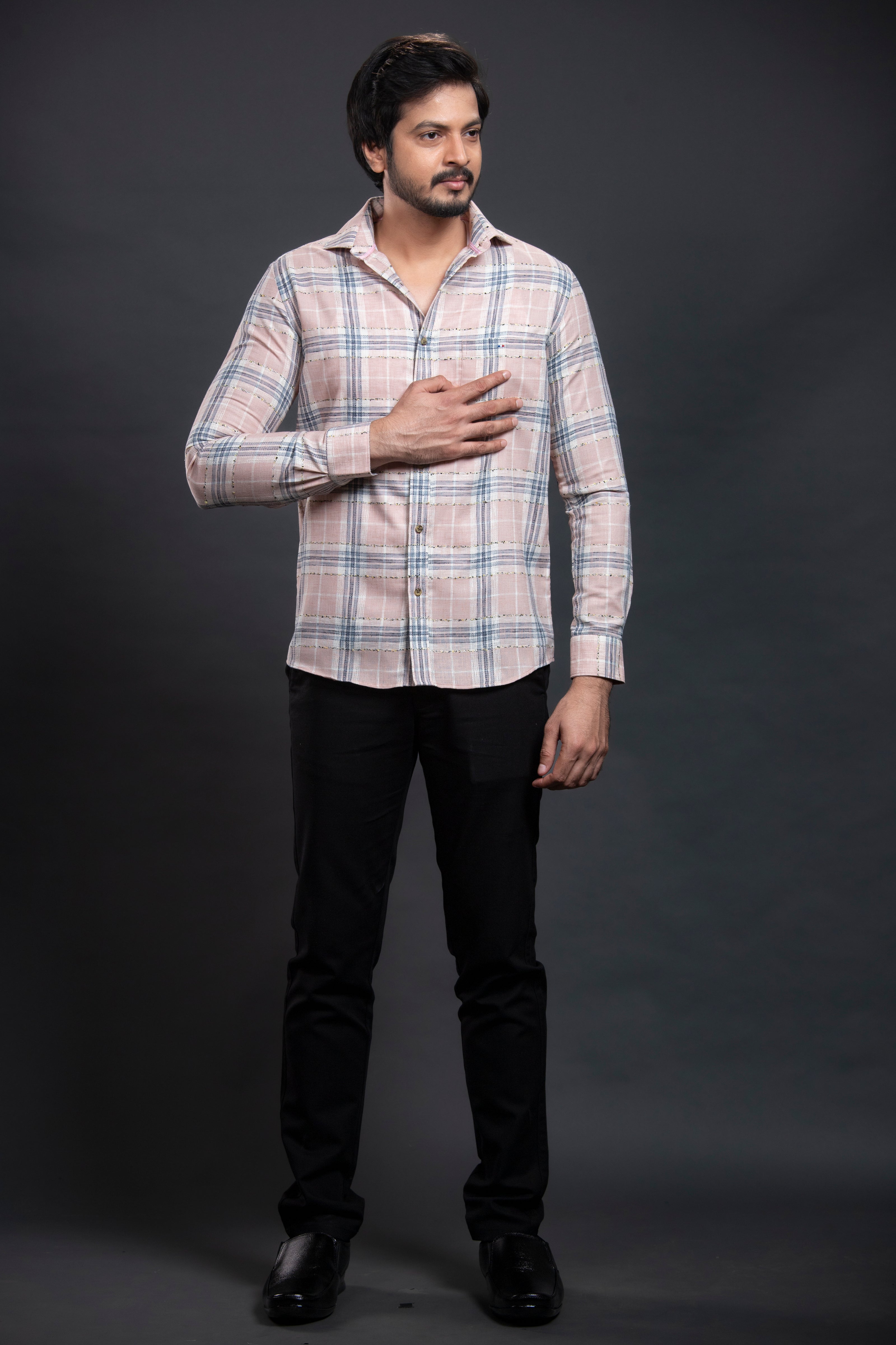 Pink Checkered Shirt