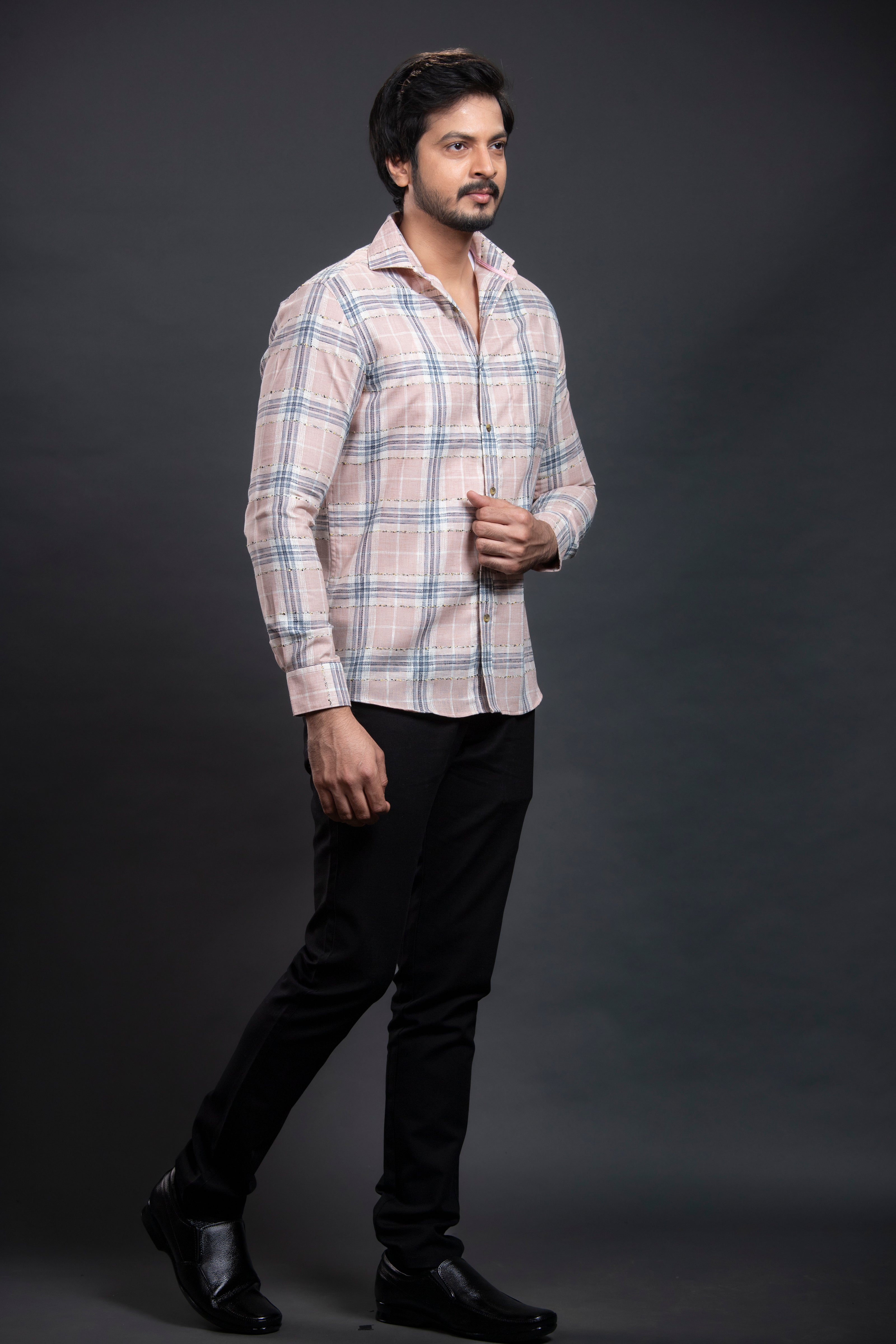Pink Checkered Shirt