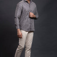 Dark Grey Printed Shirt