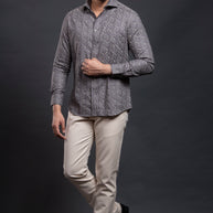 Dark Grey Printed Shirt