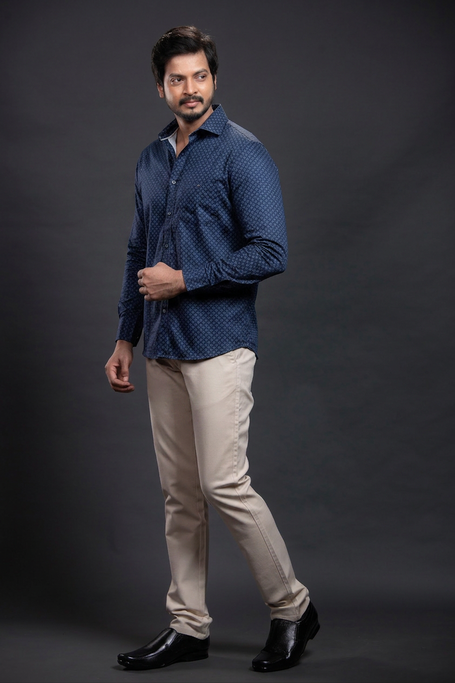 Olive Printed Shirt