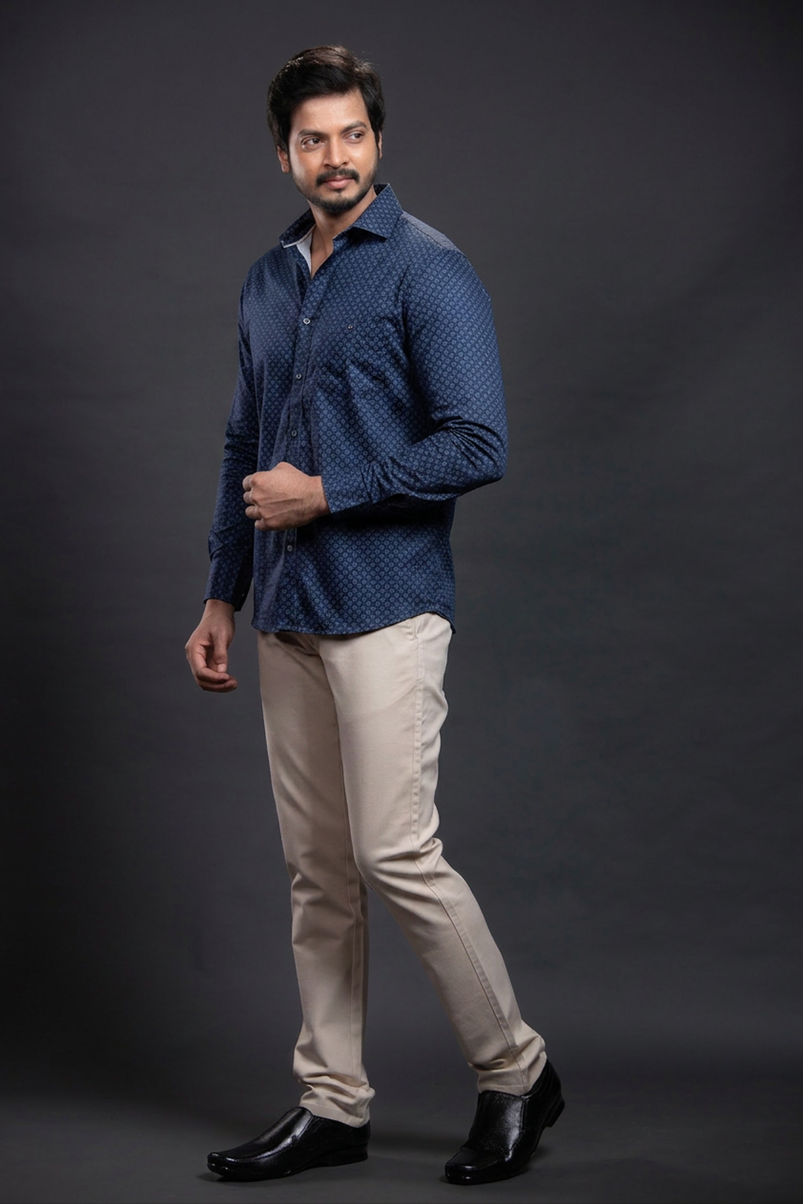 Olive Printed Shirt