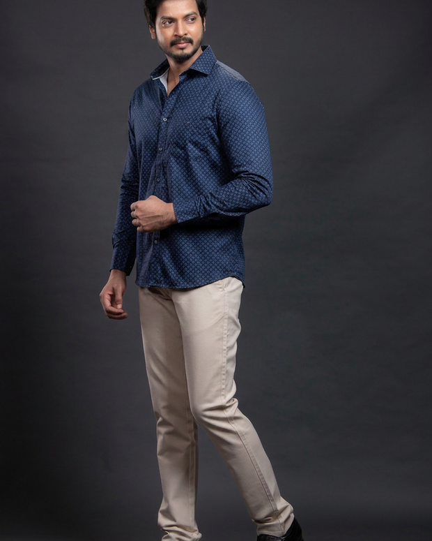 Olive Printed Shirt