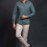 Olive Printed Shirt