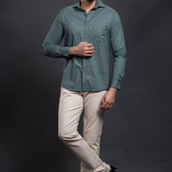 Olive Printed Shirt