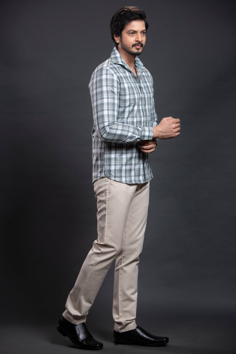 Brown Checkered Shirt