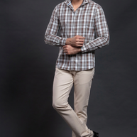 Brown Checkered Shirt