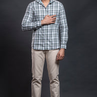 Brown Checkered Shirt