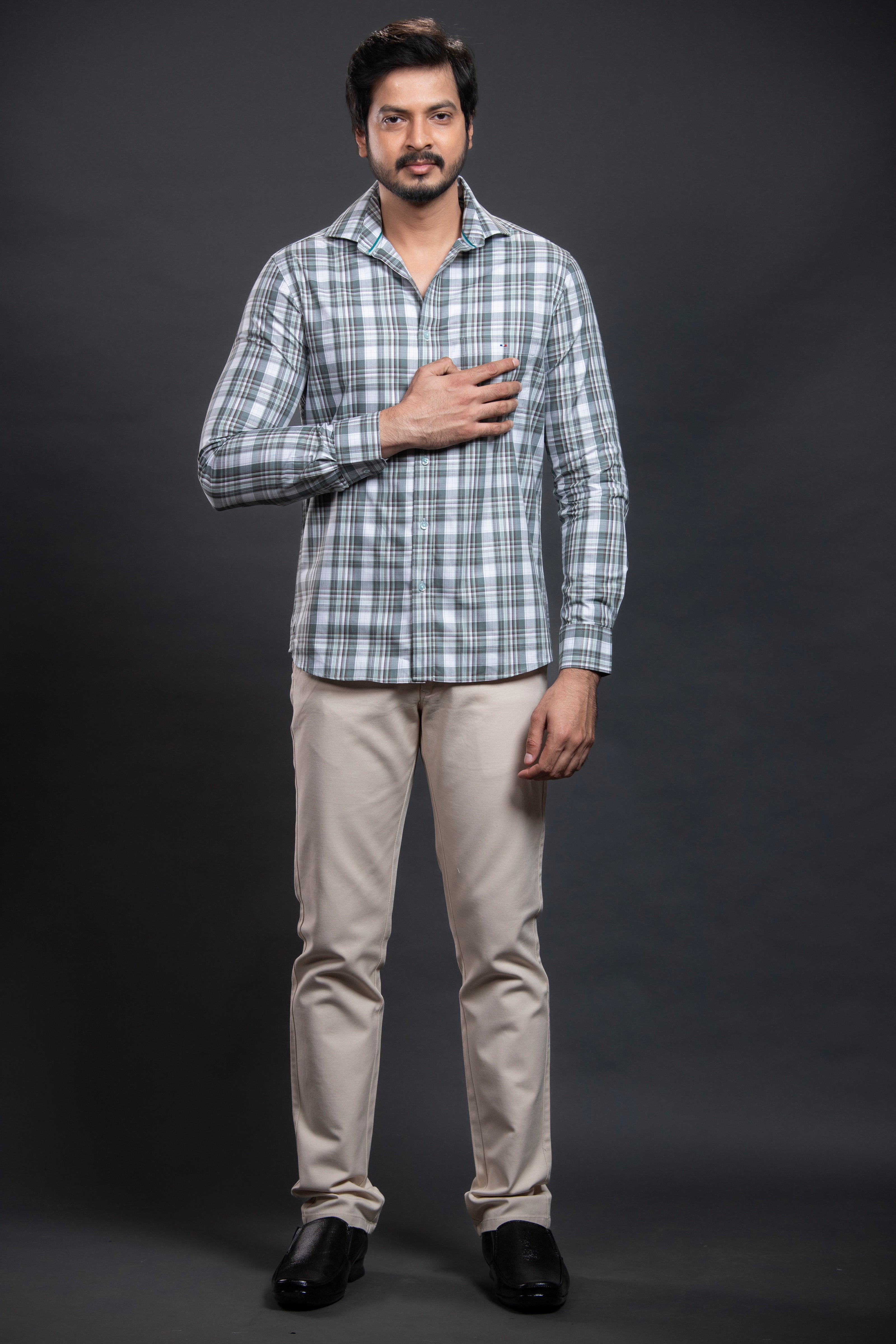 Brown Checkered Shirt