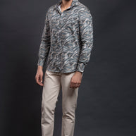 Dark Grey Printed Shirt