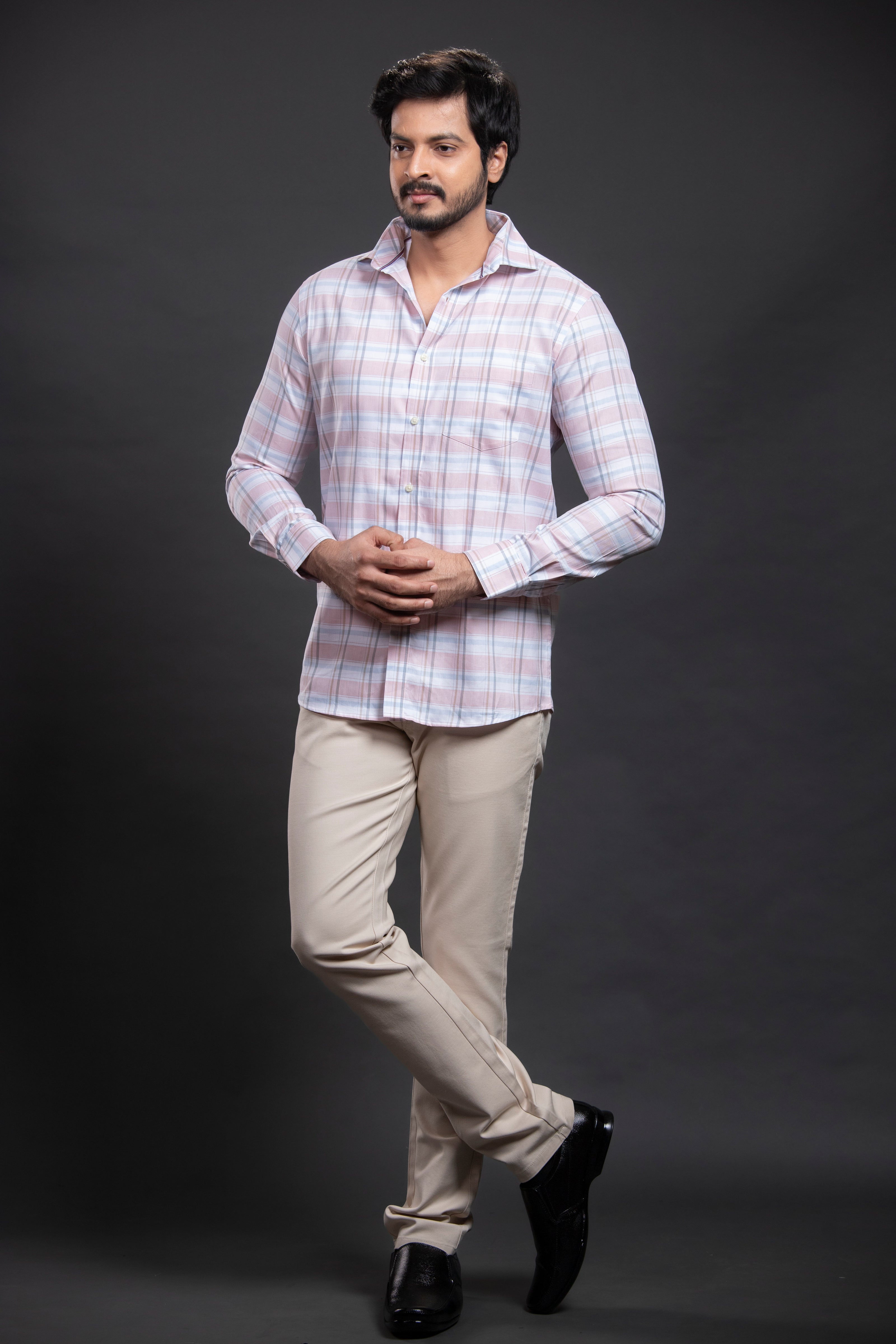 Pink Checkered Shirt