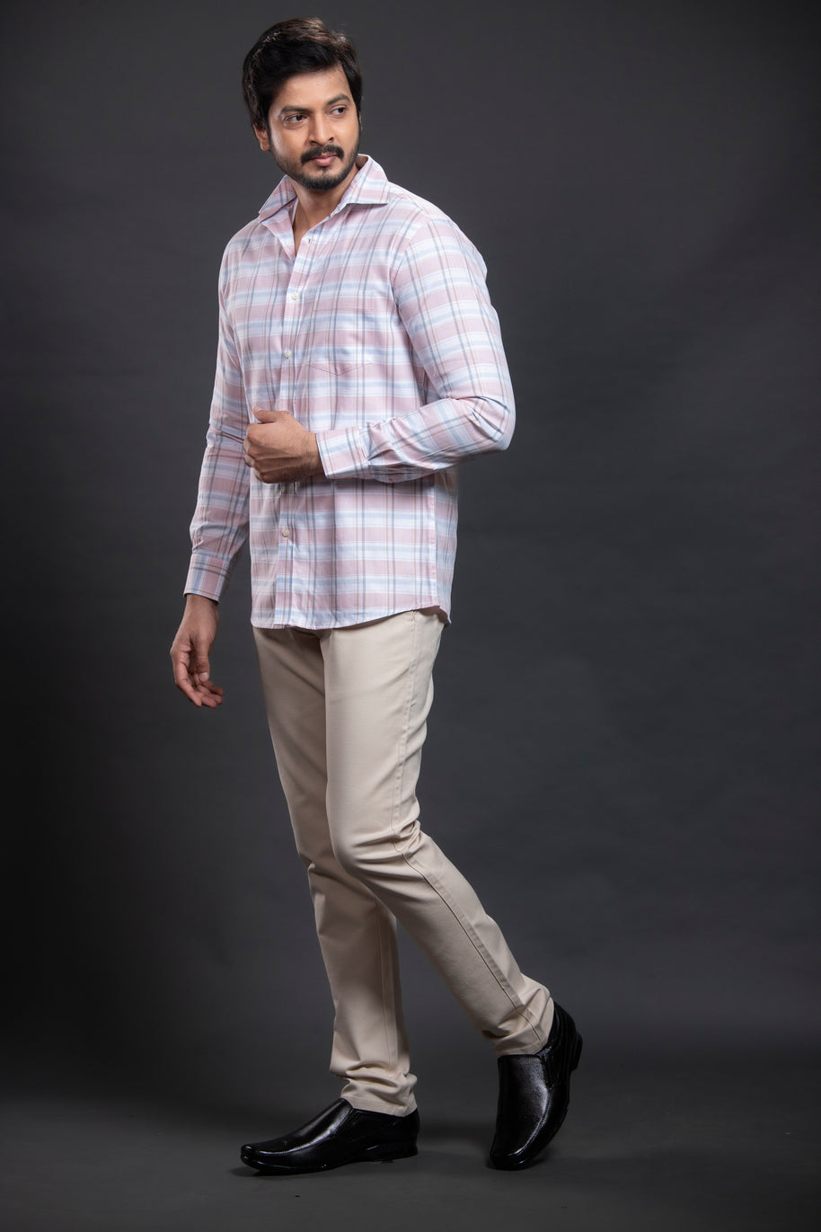 Pink Checkered Shirt