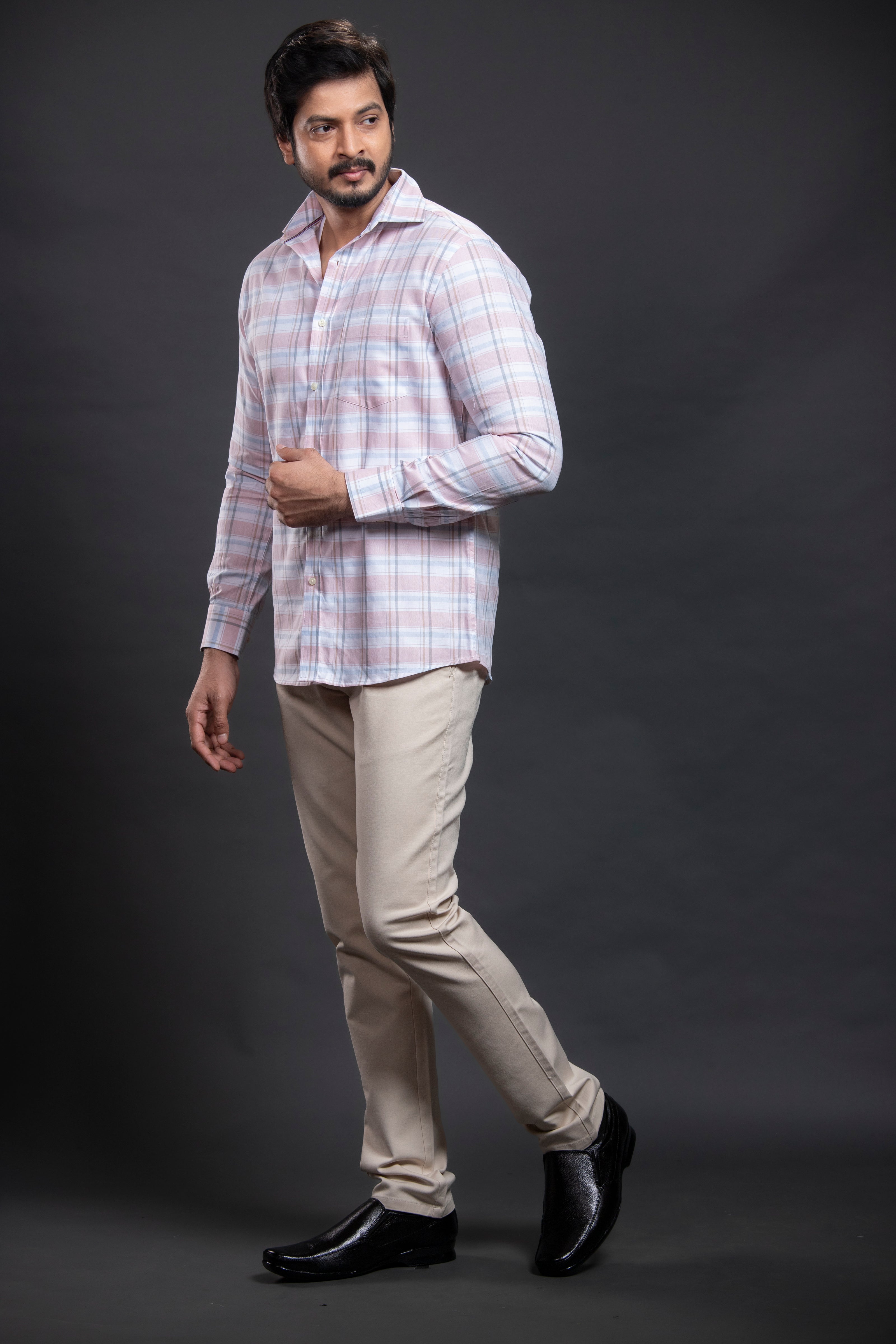 Pink Checkered Shirt