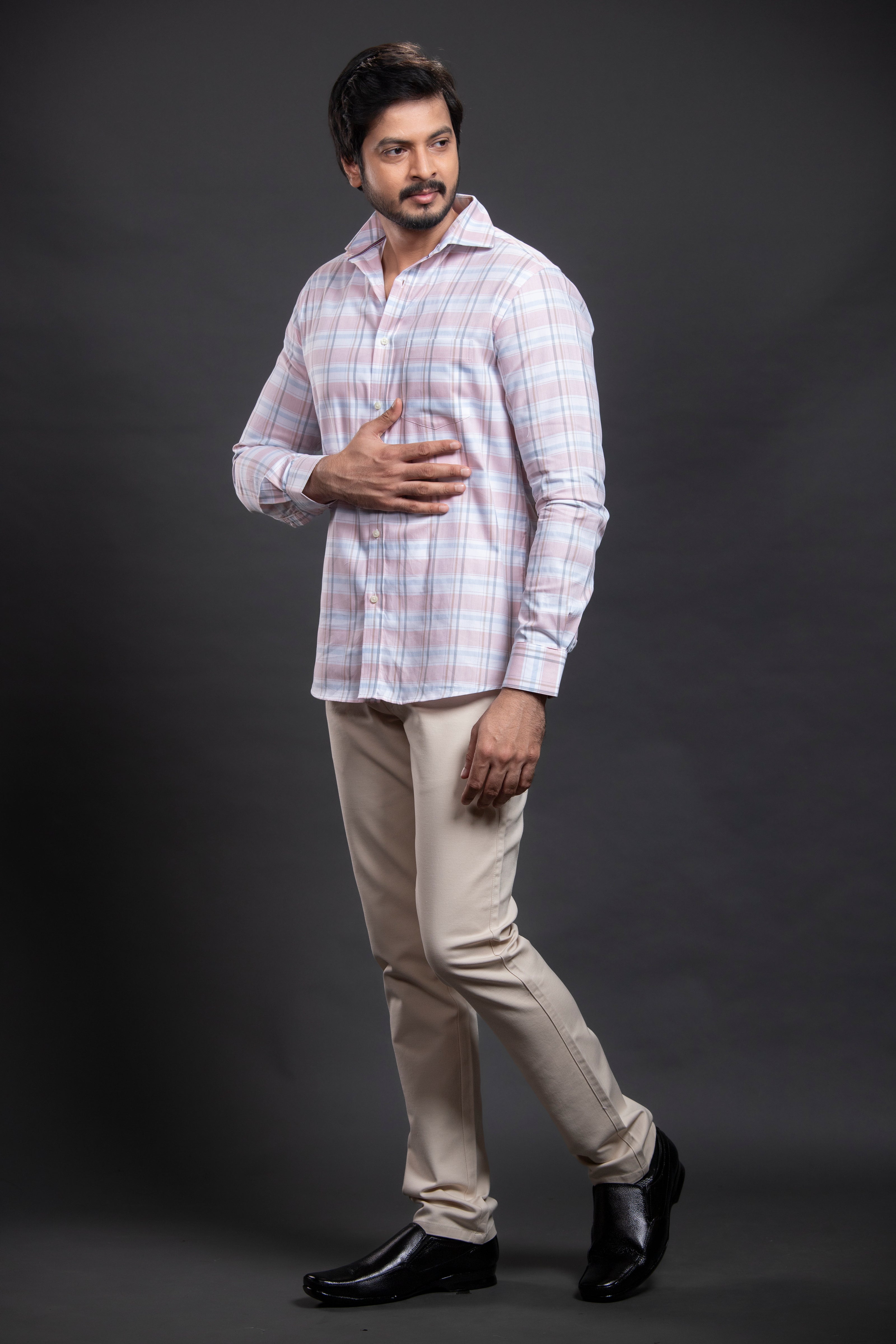Pink Checkered Shirt