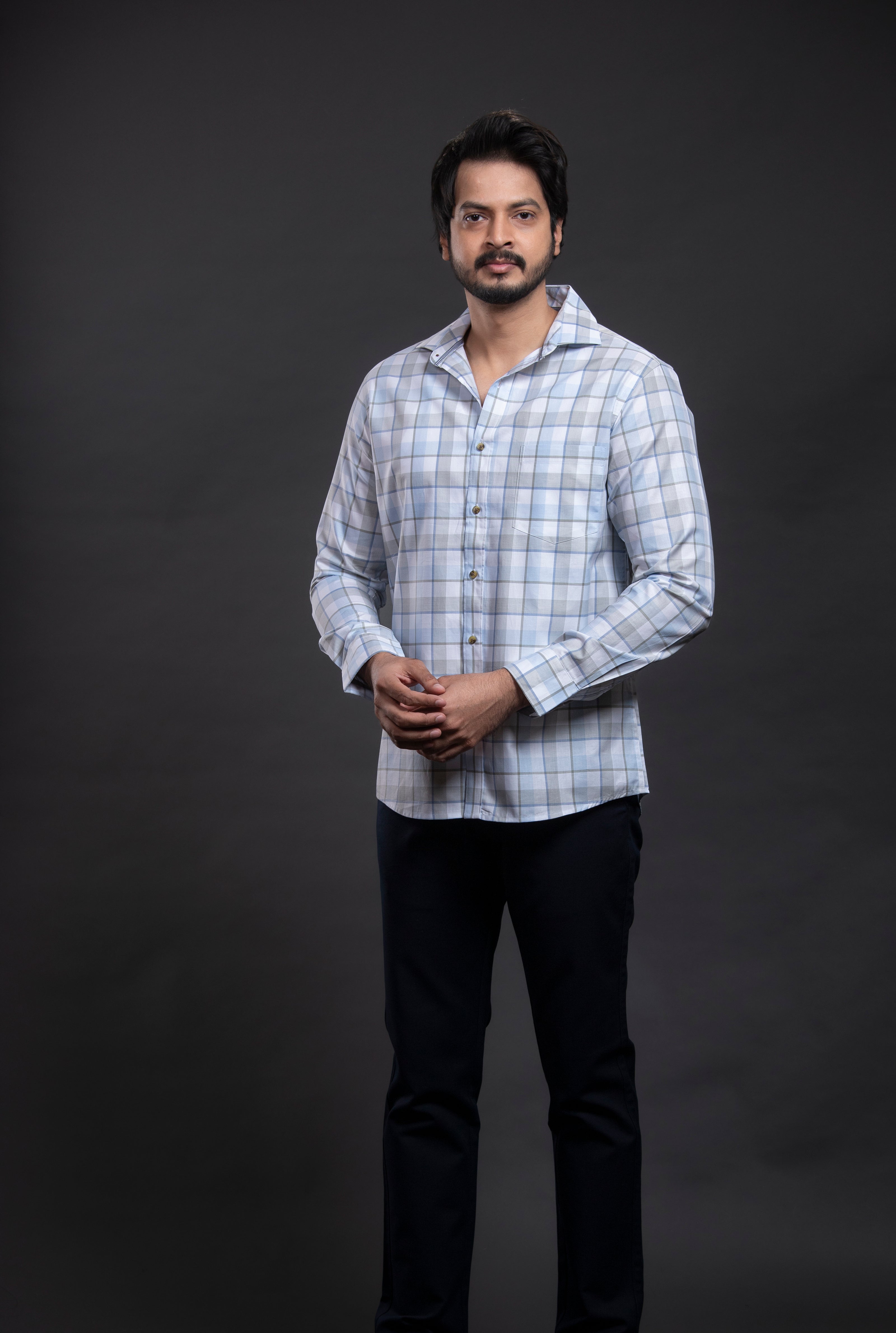 Blue Checkered Shirt