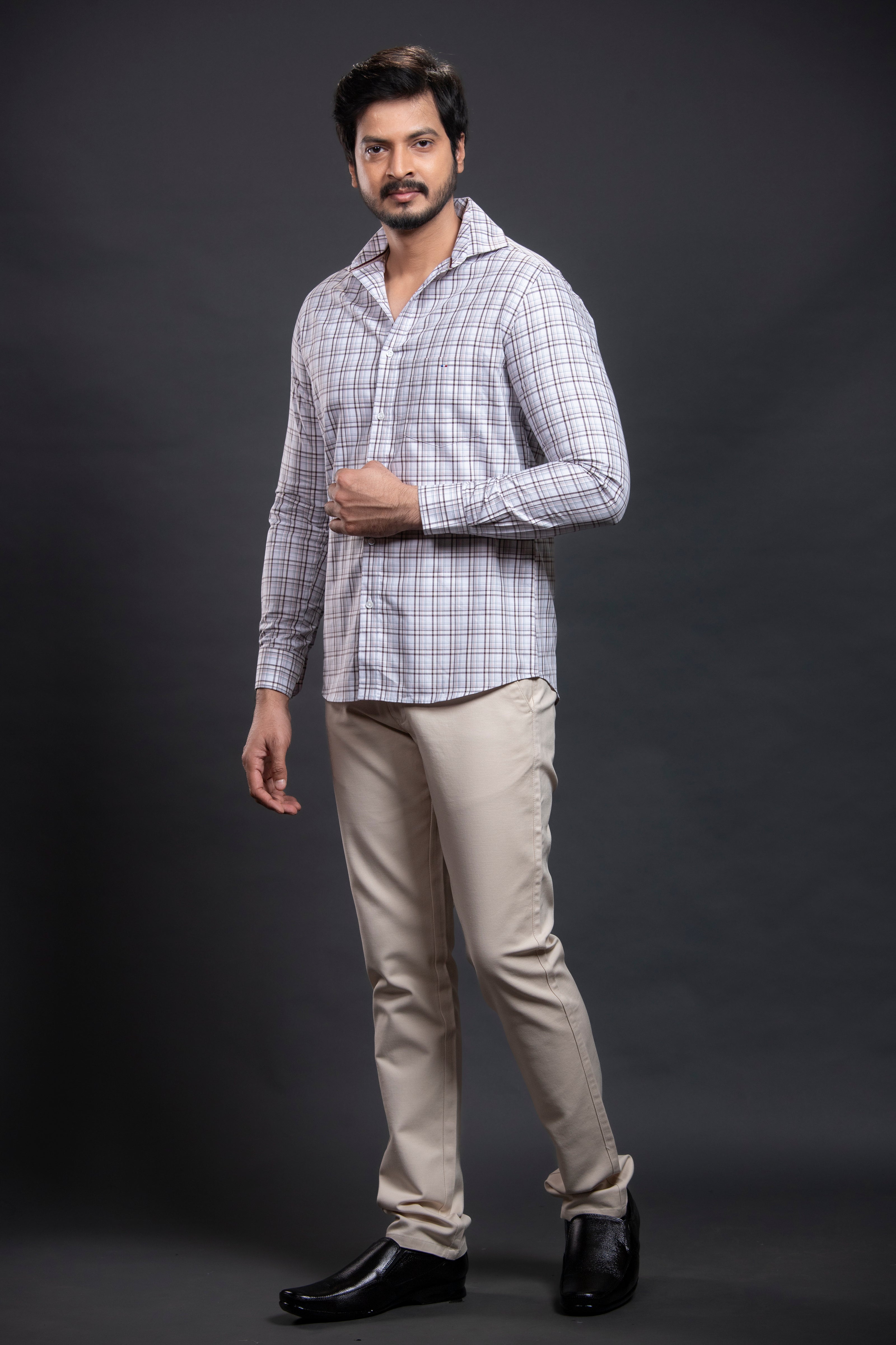 Aqua Checkered Shirt