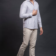 Aqua Checkered Shirt