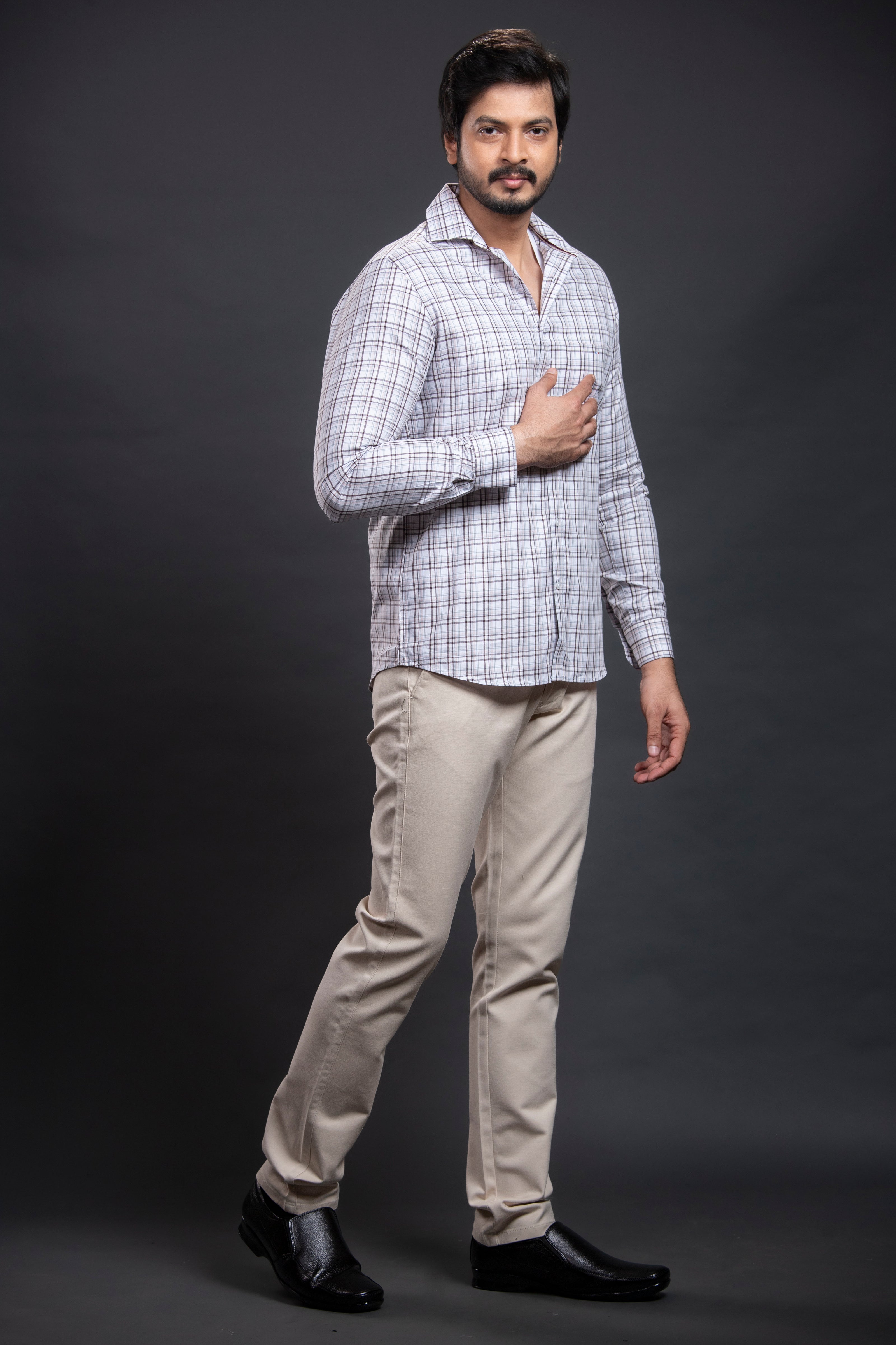 Aqua Checkered Shirt