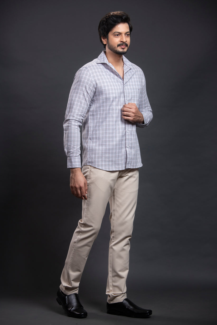 Grey Checkered Shirt