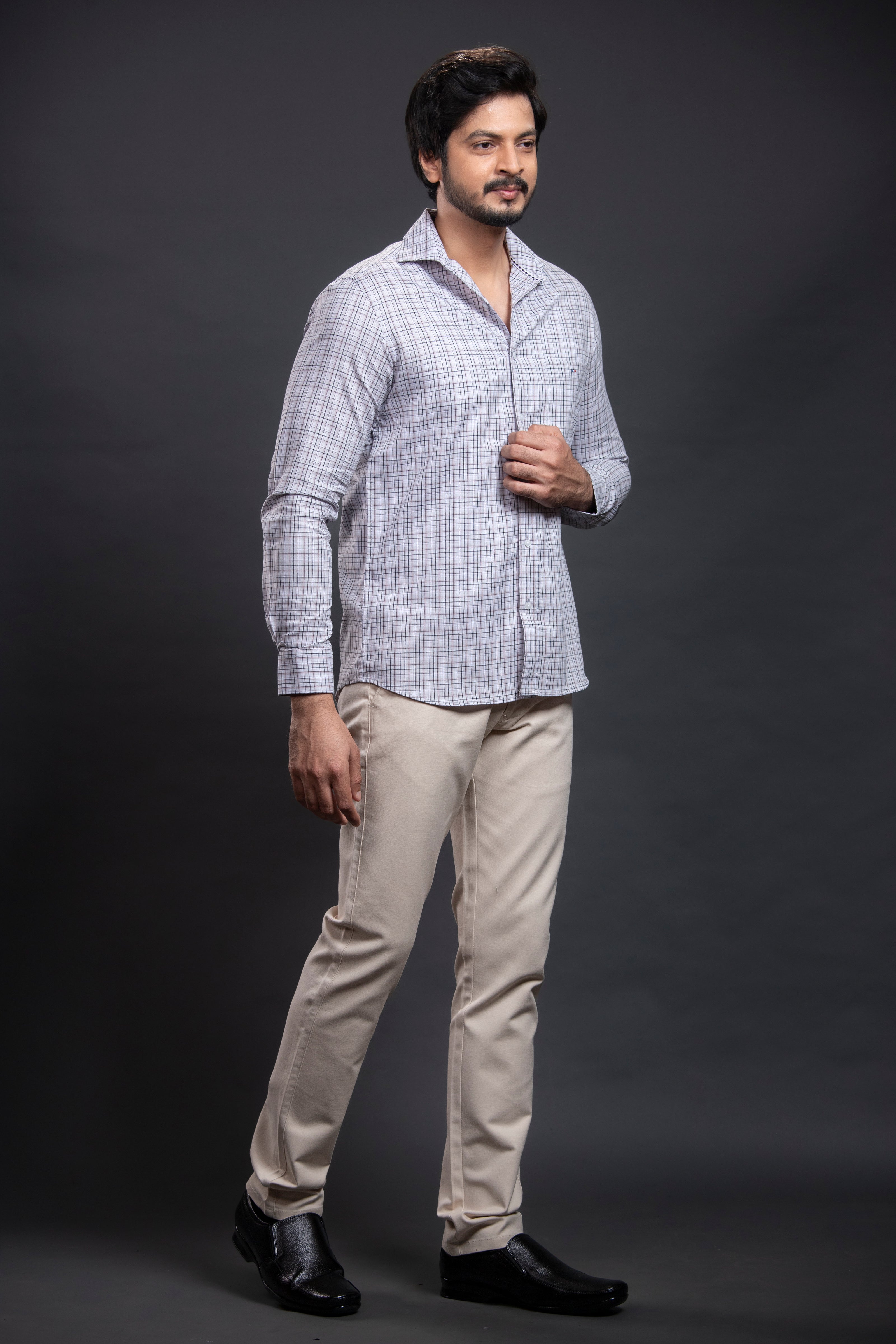 Grey Checkered Shirt