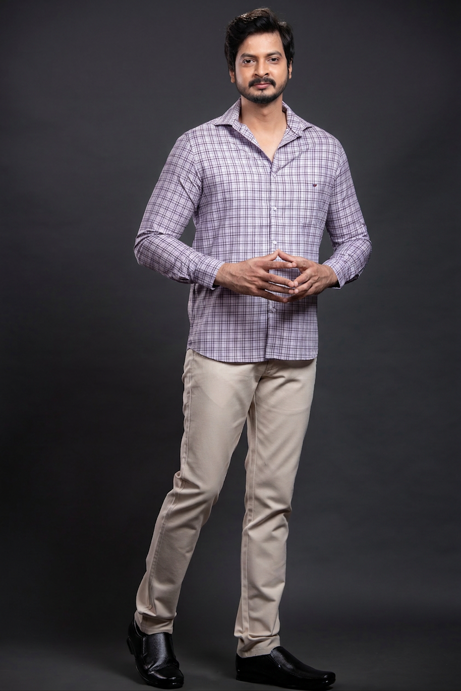 Grey Checkered Shirt