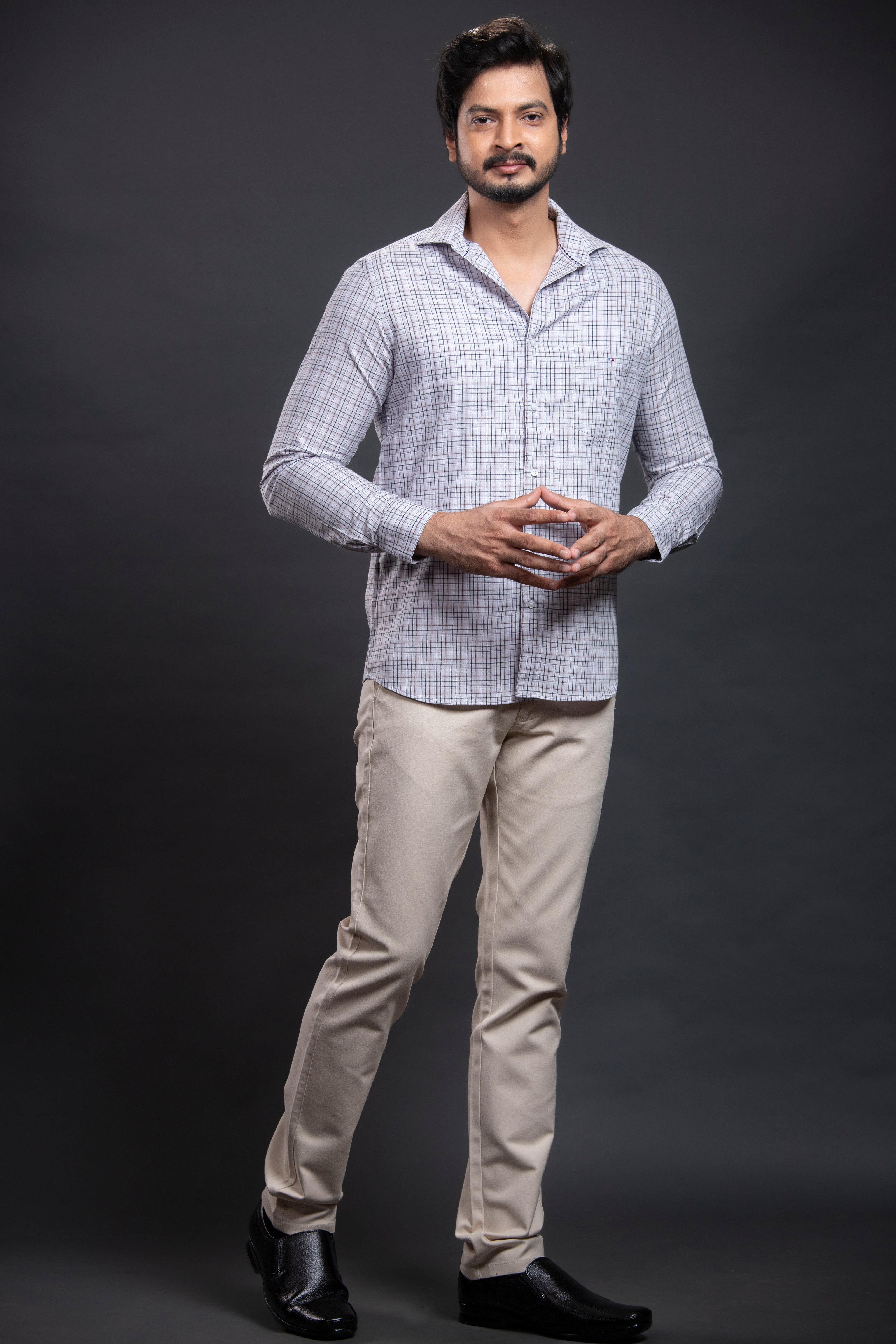 Grey Checkered Shirt