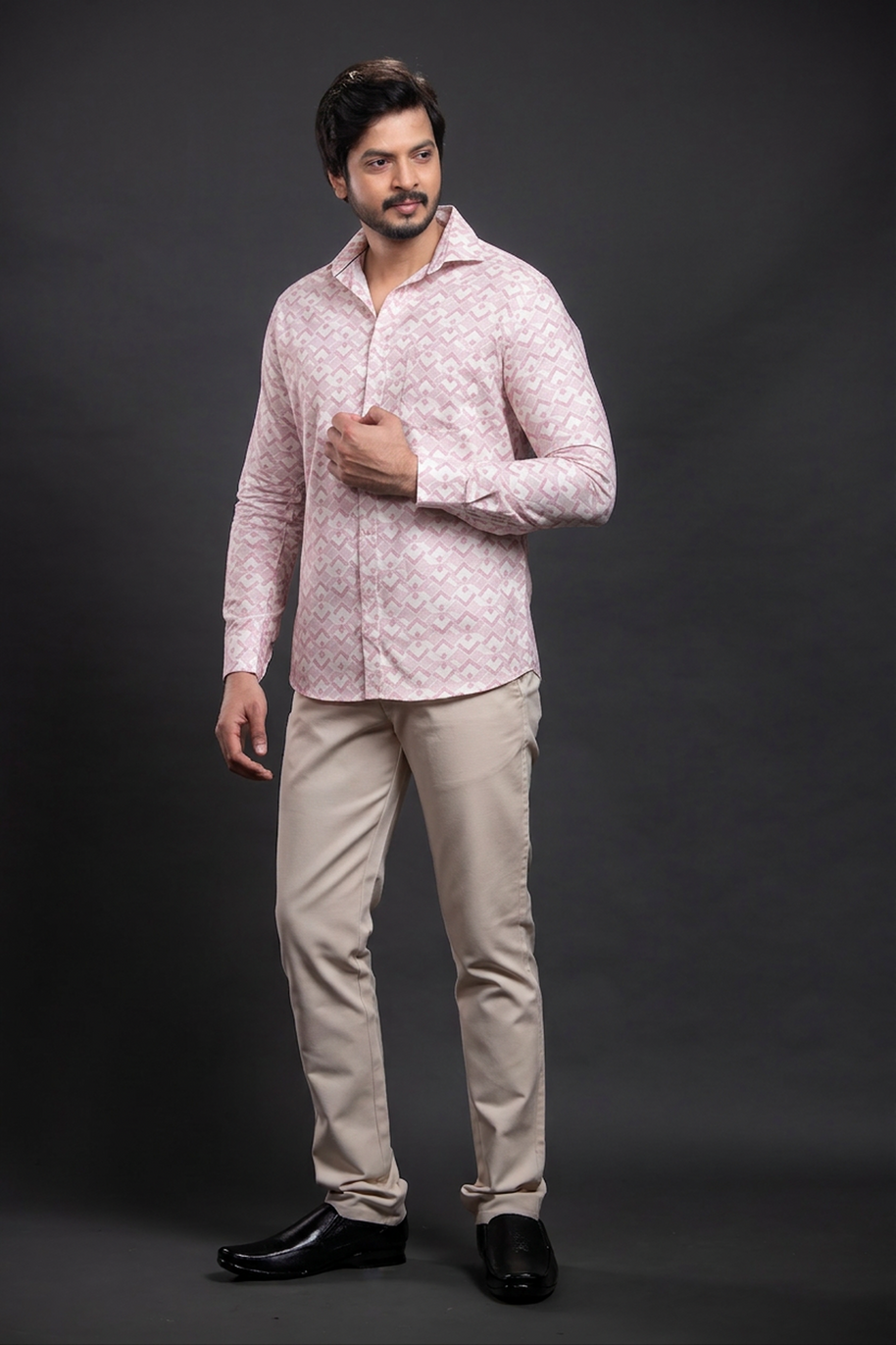 Grey Printed Shirt