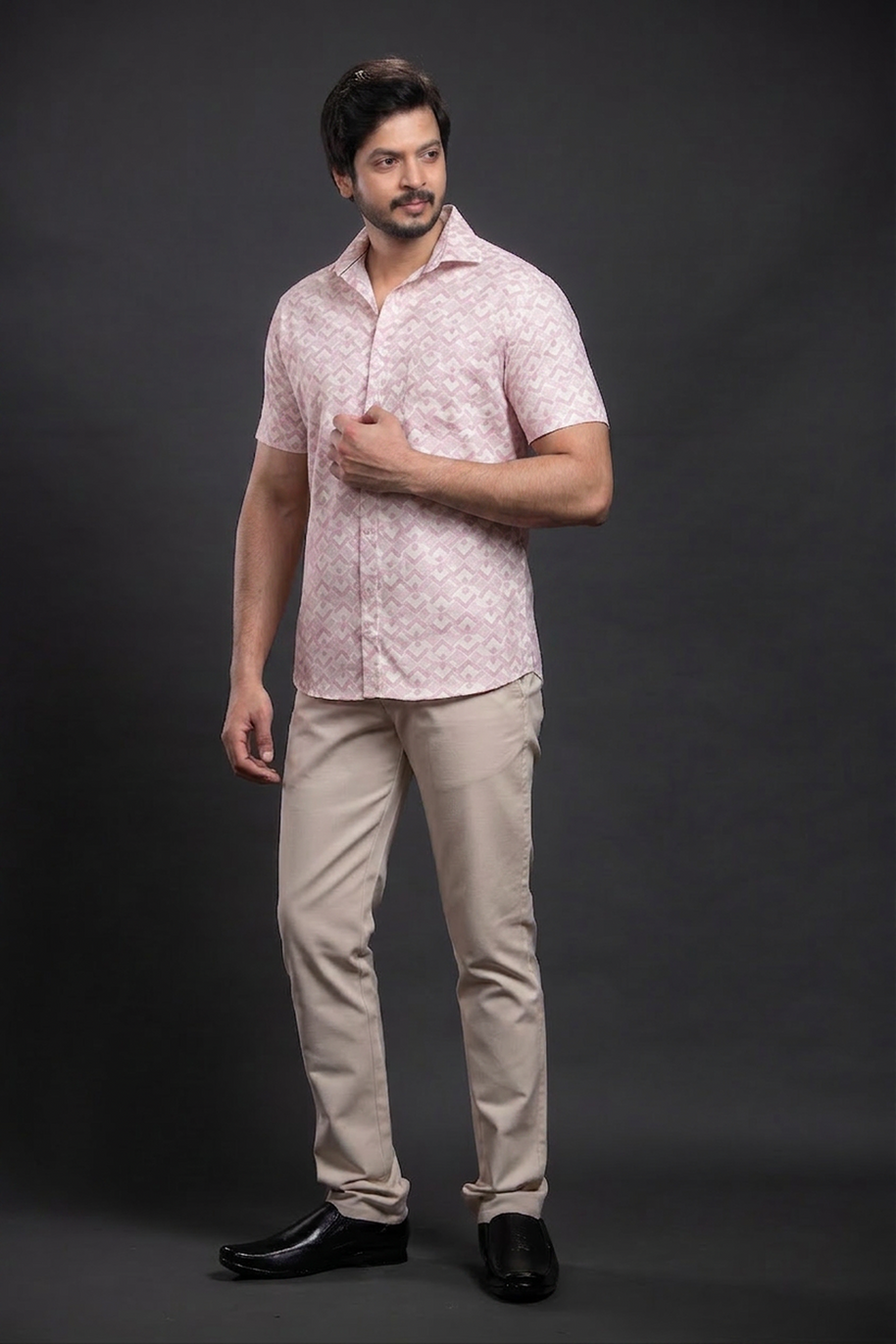 Grey Printed Shirt